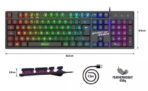 Clavier Semi Mécanique SOG Pro K1 RGB 3 Modes – Image 2